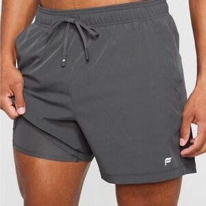 The Infinite Short Lined 5’ Gray Athletic Shorts